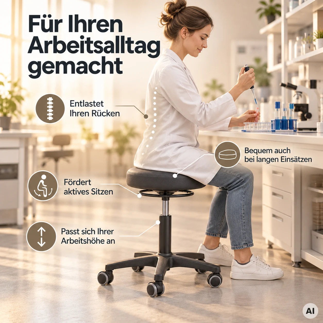 Labor 1 - Höhenverstellbarer Fertigungshocker